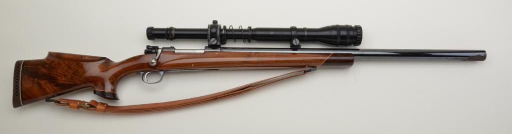 Custom bolt action target rifle on Mauser action, .220 Swift cal., 28-1 ...