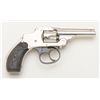 Image 2 : Smith & Wesson .32 Safety Hammerless 1st Model DA revolver, .32 cal., 3” barrel, nickel finish, chec