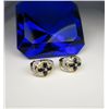 Image 2 : Elegant Bulgari inspired Sapphire and Diamond Earrings with 8 oval Ceylon type/color sapphires weigh