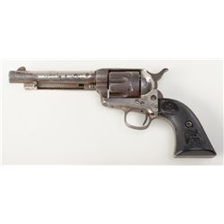 Colt Single Action Army Revolver .45 caliber, 5 ½ “ barrel, traces of period nickel finish, hard rub