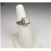 Image 2 : Heirloom Style Diamond Ring with 9 invisible set Princess cut diamonds with 60 round diamonds weighi