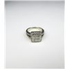 Image 3 : Heirloom Style Diamond Ring with 9 invisible set Princess cut diamonds with 60 round diamonds weighi