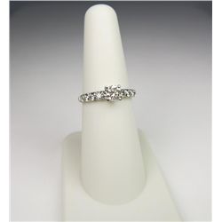 Heirloom Quality Diamond Ring set with a round brilliant cut diamond weighing approx. 0.50 carats of