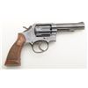 Image 2 : Smith & Wesson Model 10-6 DA revolver, .38 Special cal., 4” heavy barrel, blue finish, checkered woo