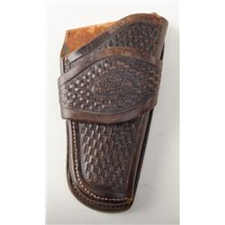 A.W. Brill marked Austin, Texas holster for 3 ½” barrel revolver in good condition. This holster fit