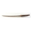 Image 8 : Older reproduction of a Japanese samurai short sword and scabbard with blade etched with oriental ch