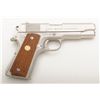 Image 8 : Colt Combat Commander semi-auto pistol, .45 cal., 4-1/4” barrel, brushed steel finish, checkered woo