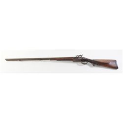 French Double Barrel Shotgun converted from F/L to percussion with barrels hallmarked L.C. (Le Clerc