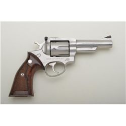 Ruger Security Six DA revolver, .357 Magnum cal., 4” barrel, stainless steel, checkered wood medalli