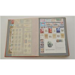 Large collector’s book of Russian postage stamps mostly from the 1960’s thru the 1980’s including bl