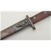 Image 2 : Mauser bayonet and metal scabbard (matching serial #s) in overall good condition with double leather