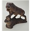 Image 2 : Carved tiger from a single piece of wood, approx. 20” long, 15” high and 10” wide; collected by our 