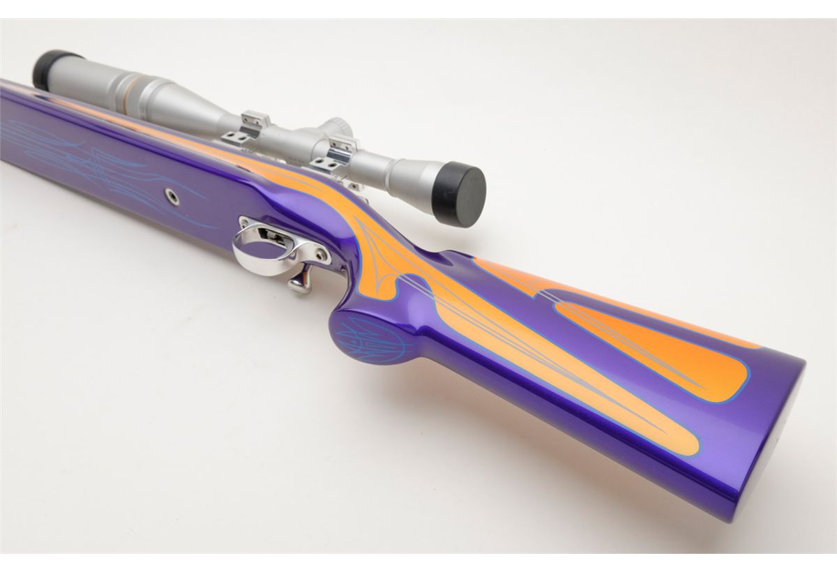 Custom Benchrest Rifle by Hall Mfg. Co. in 6 ppc caliber. Nickel plated ...