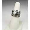 Image 1 : Stunning Stacked Diamond Rings round brilliant cut center diamond weighing approx. 1.10 carats with 