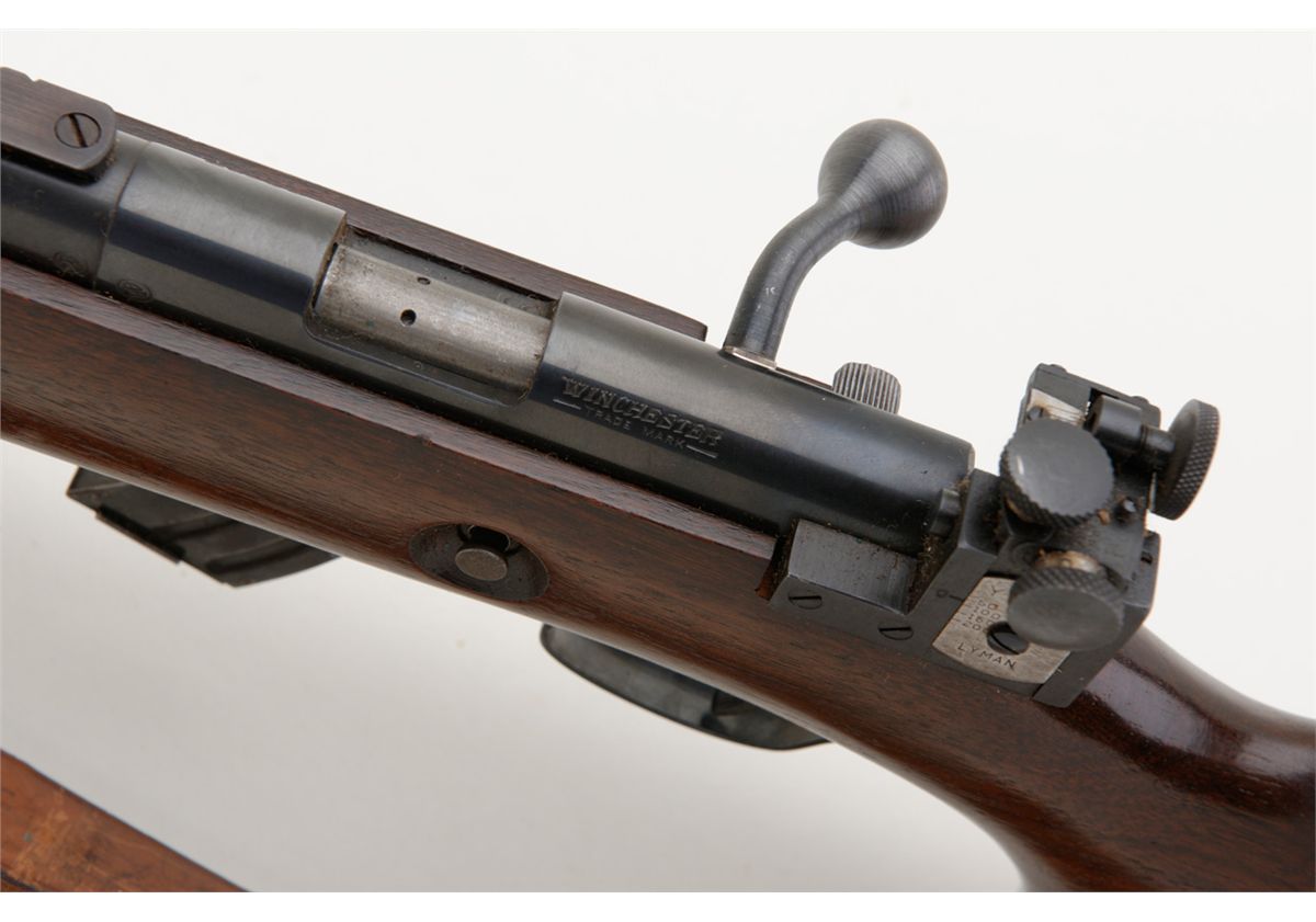 Winchester model 75, .22 cal bolt action rifle with match grade iron