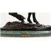 Image 8 : Re-Cast Bronze entitled “End of the Trail” by Frazier. Est.: $275 - $550.