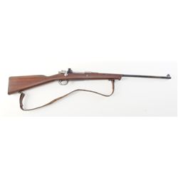 Sporterized Argentine Mauser Model 1909 bolt action rifle, 7.65mm cal., 22-1/2” barrel, blue finish,