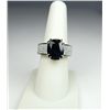 Image 1 : Sensational Custom Cobalt Blue Sapphire and Diamond Ring with sapphire weight approx. 5.00 carats wi