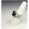 Image 3 : Sensational Custom Cobalt Blue Sapphire and Diamond Ring with sapphire weight approx. 5.00 carats wi