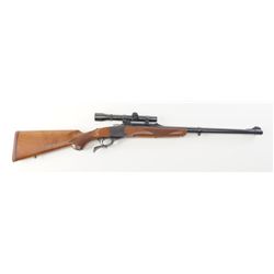 Ruger No. 1 Heavy barrel single shot rifle, .458 Win. Mag. cal., 24” barrel, blue finish, checkered 