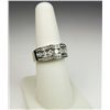 Image 1 : Exquisite High Quality Diamond Ring with 7 Princess cut and 34 round brilliant cut diamonds weighing