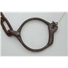 Image 2 : Large rubber coated iron ball and chain with half a Bean leg iron for the shackle portion with key; 