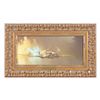 Image 1 : Framed small size painting on canvas by Barrie Clark entitled “Spitfire”, approx. 10” x 17” overall 