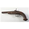 Image 1 : Lot of 2 antique European pistols. Number 1 is a half stock percussion dueler or target pistol circa