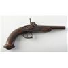 Image 2 : Lot of 2 antique European pistols. Number 1 is a half stock percussion dueler or target pistol circa