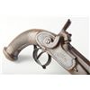 Image 3 : Lot of 2 antique European pistols. Number 1 is a half stock percussion dueler or target pistol circa