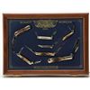 Image 1 : Wood and glass Schatt Morgan 2005 Queen Cutlery Company display case with 7 different S & M 1 of 600