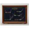 Image 1 : Wood and glass Schatt Morgan 2006 Queen Cutlery Company display case with 5 different S & M pocket f