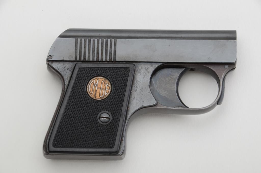 EMGE black gun, made in Germany, in overall fine condition showing the