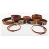 Image 2 : Misc. lot of approx. 7 leather cartridge and regular belts. Est.: $75-$125.