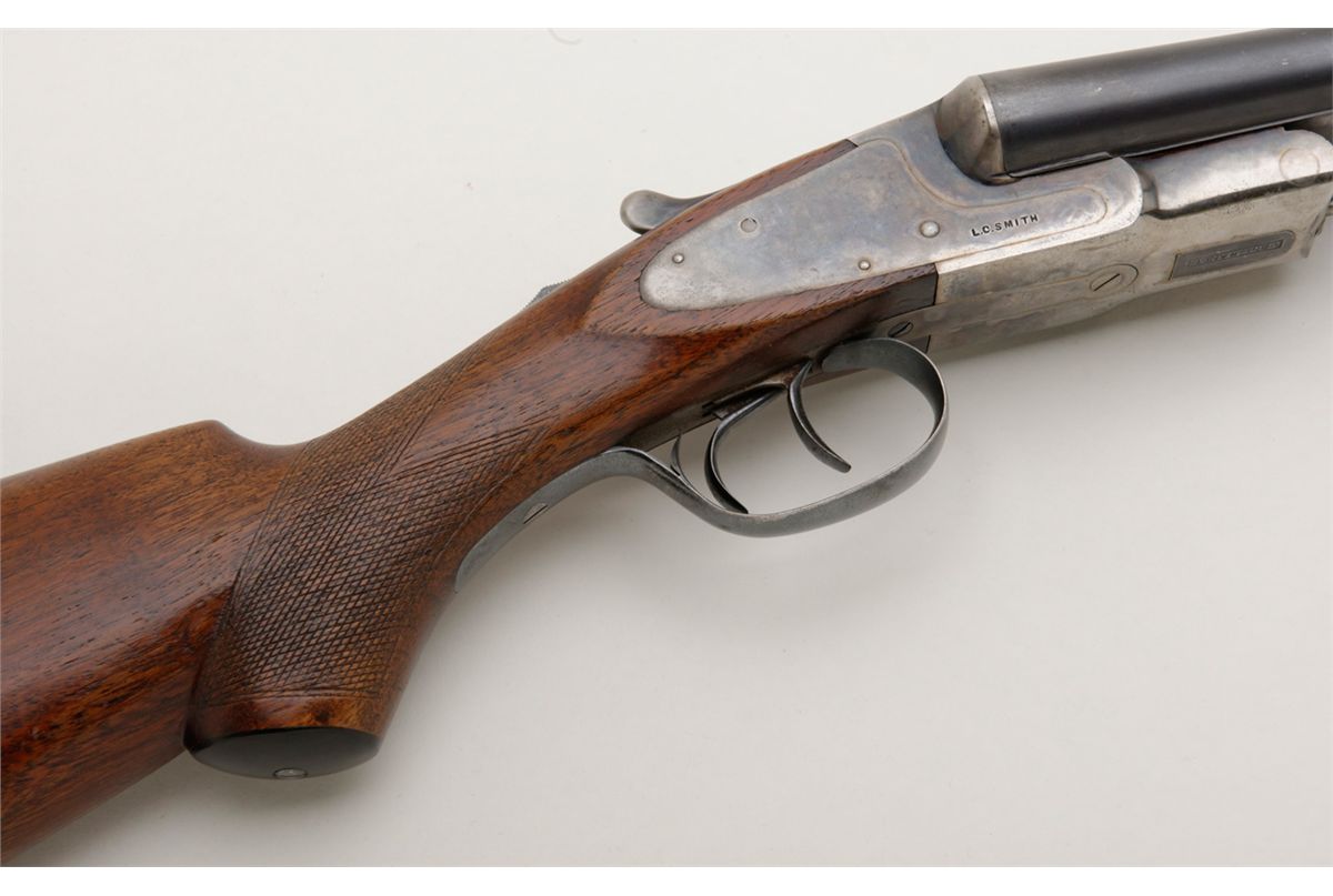 LC Smith 12 gauge field grade sidebyside shotgun with Hunter Arms