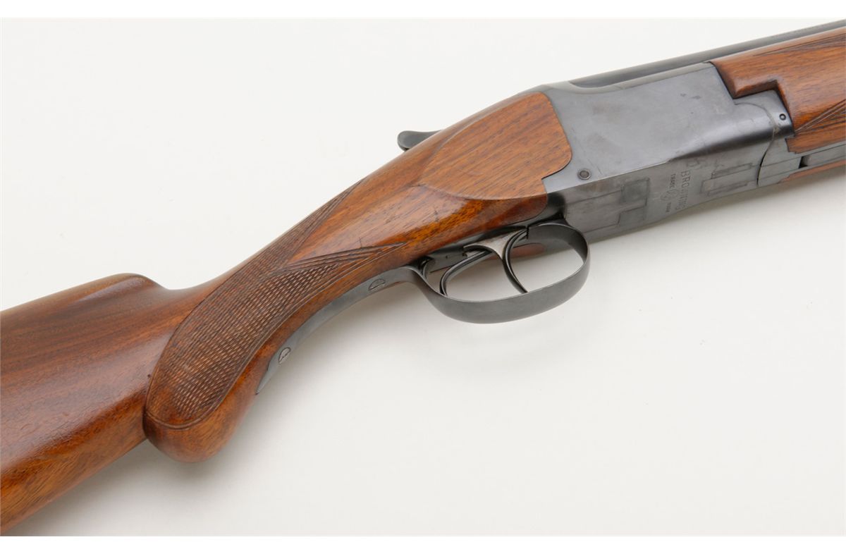 Pre-war Browning superposed 12 gauge over and under shotgun with ...