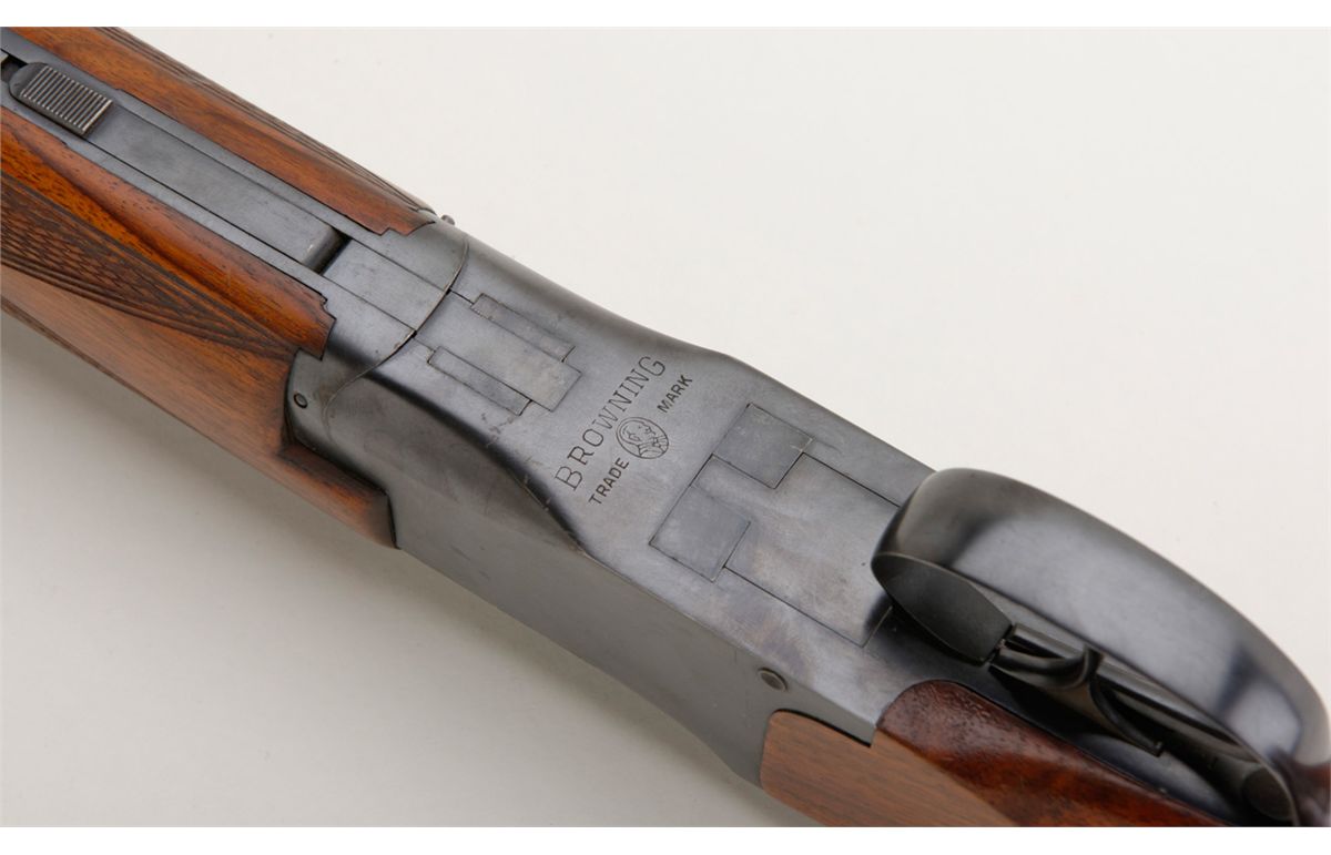 Pre-war Browning superposed 12 gauge over and under shotgun with ...