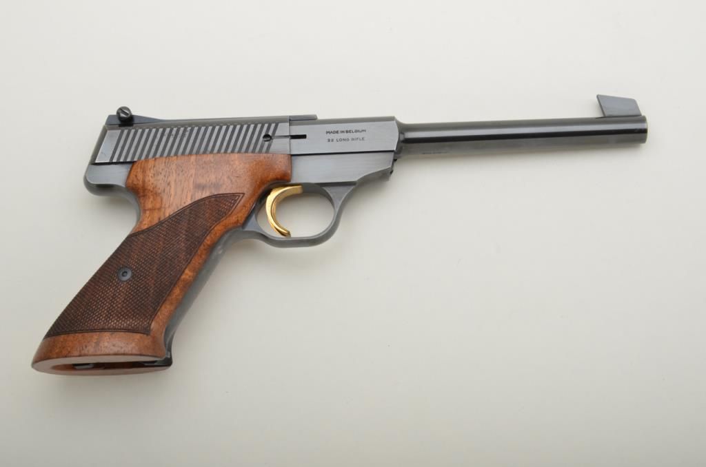 Belgian-made Browning semi-auto pistol, .22LR cal., 6-3/4” barrel, blue