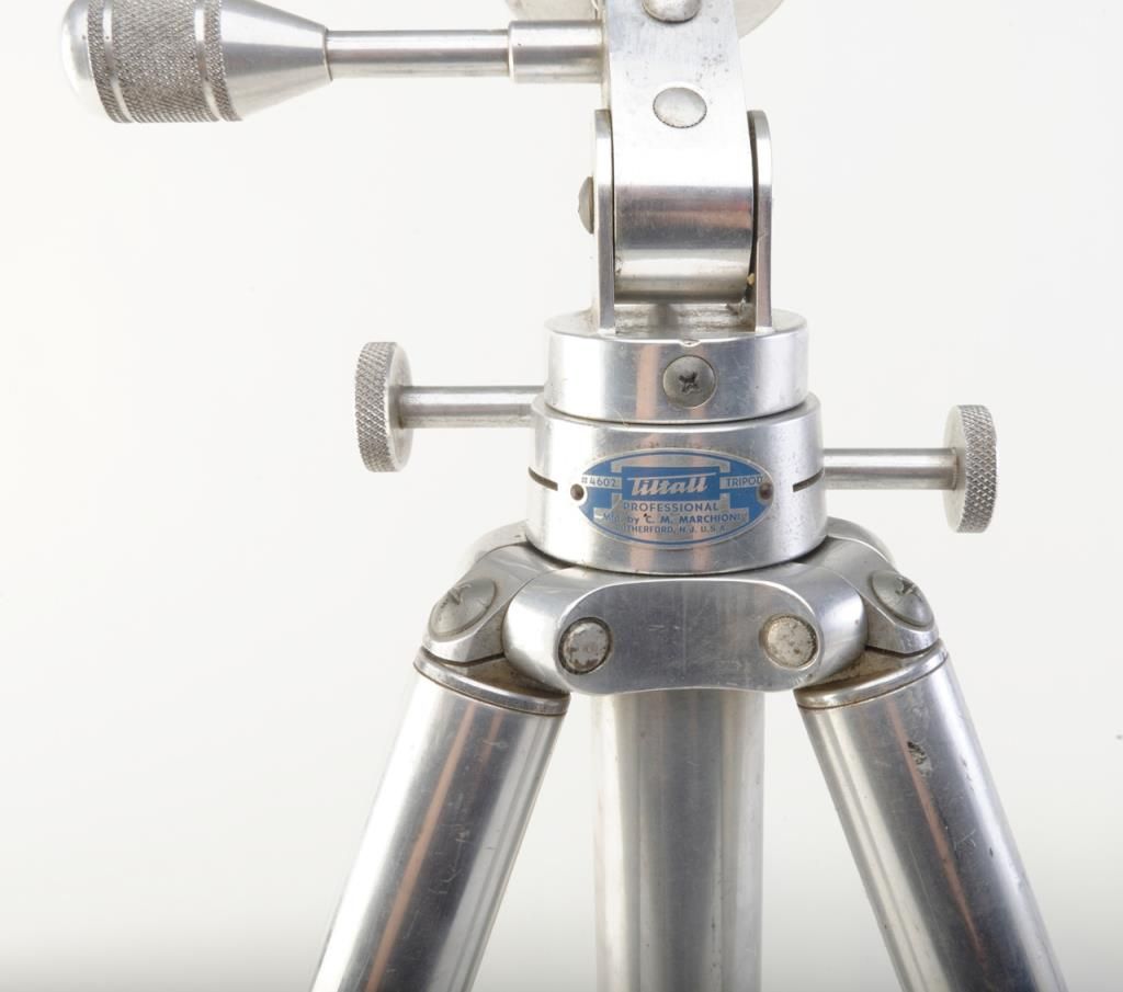 Lot of 3 camera tripods; 2 large (Star D Davidson Brand and a Tiltall