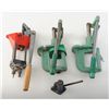 Image 1 : Lot of 3 reloading presses, 2 RCBS and 1Lee and 1 primer seater. Est.: $50-$75.