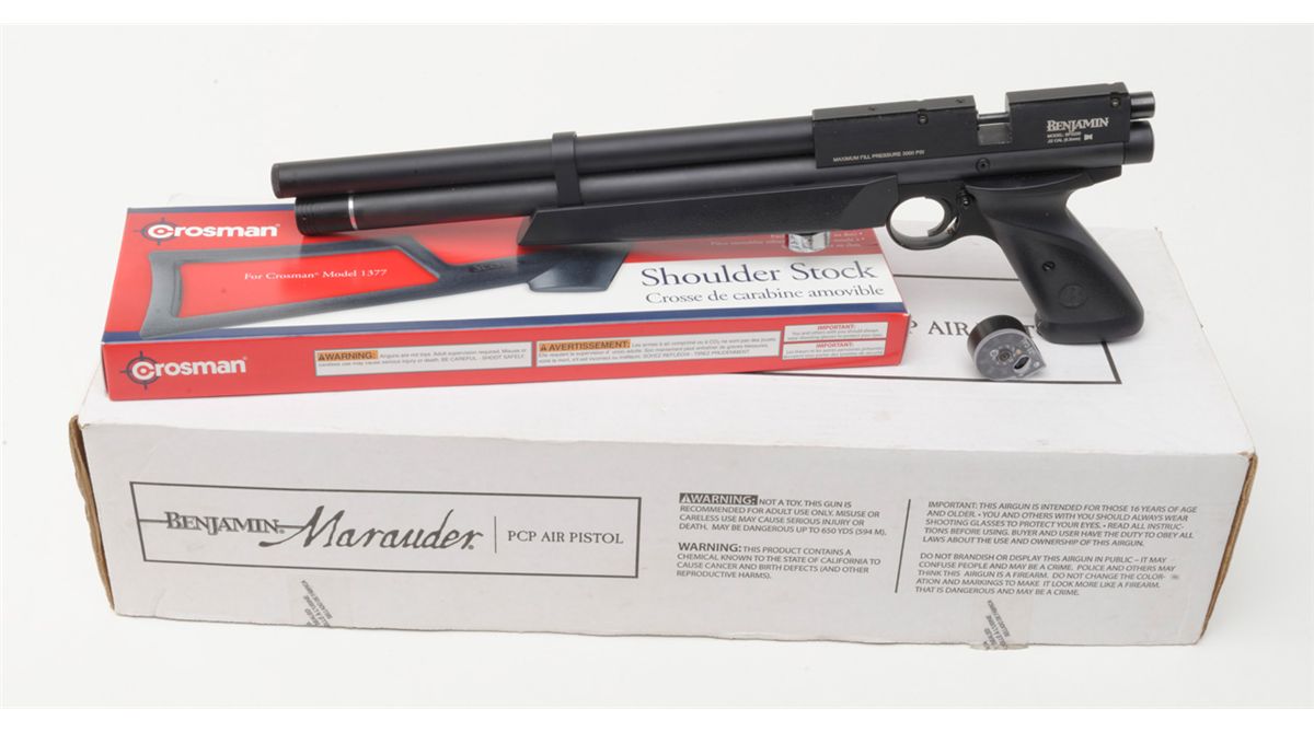 Benjamin Model B.P. 2220 Pellet Gun in .22 caliber with shoulder stock