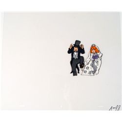 Cel Listen Up Here Bride and Groom Original Cel