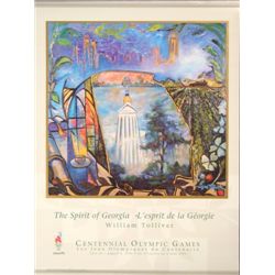 William Tolliver SPIRIT OF GEORGIA 1996 Olympic Poster