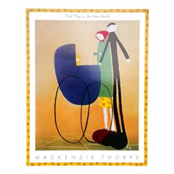 Mackenzie Thorpe 'FIRST DAY IN A NEW WORLD' Lithograph