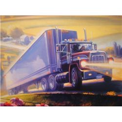 Print Carlo Beninati LAND OF LINCOLN Signed Truck Art