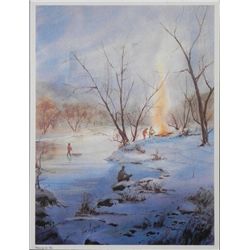 Tom Lynch Warm By The Fire Art Print