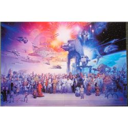 STAR WARS Anniversary Poster Art Tsuneo Sanda LucasFilm