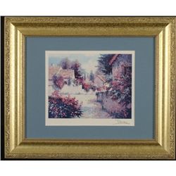 Alex Perez Country Art Print Framed Village View III