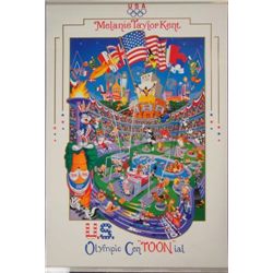 Melanie Taylor Kent US OLYMPICS CENTOONIAL 1996 Poster