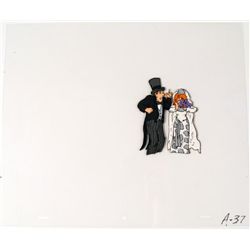 Make a Mockery Cel Original Animation Bride and Groom